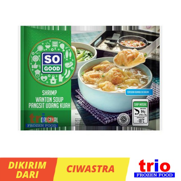 So Good Pangsit Udang / Shrimp Wonton + Bumbu 84gr