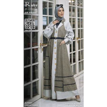 Almari Tuneeca AT-0322003 Charmaine Diskon Sale Promo Gamis Long Dress
