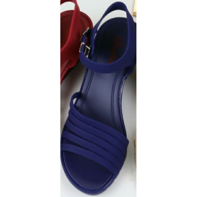 Sun-MELLA Sandal Wedges Wanita Tali L535PS (Doff colors)