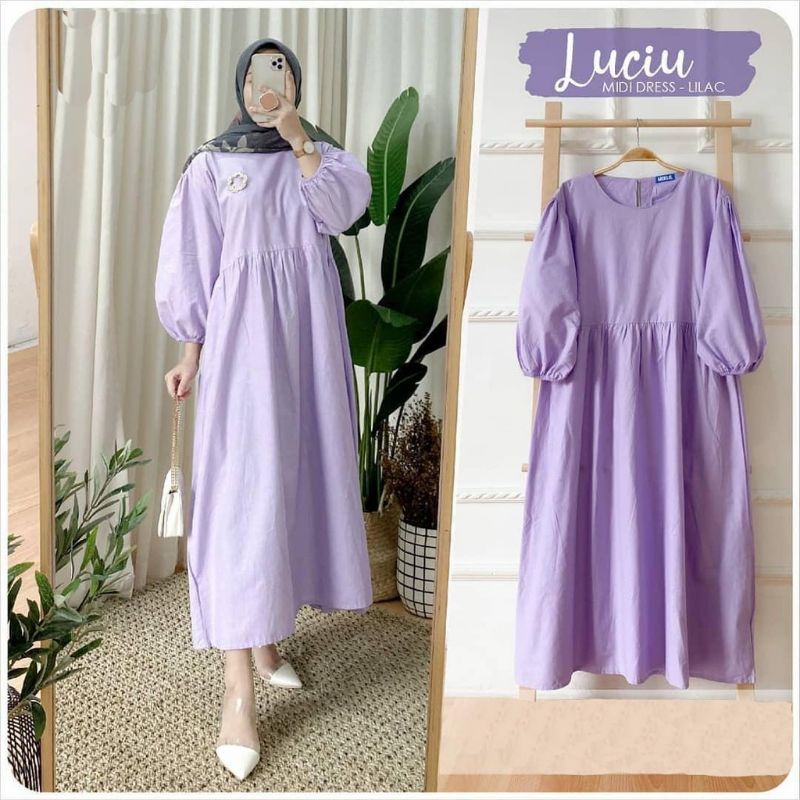 Seika Midi Dress Katun Premium HQ