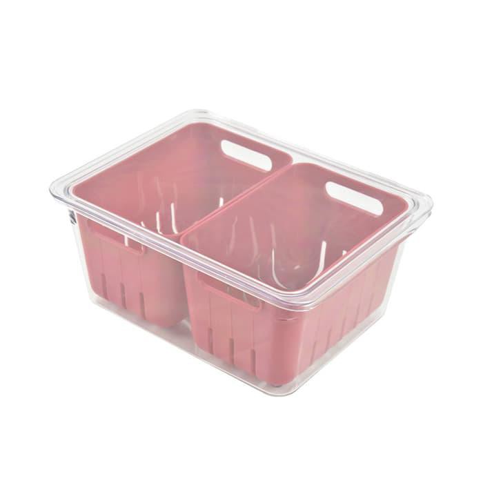 TEMPAT BUAH FRIDGE FRUIT CONTAINER RED ORIGINAL