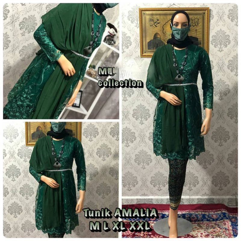 TERBARU - PROMO SET KEBAYA TUNIK AMALIA SELENDANG / KEBAYA OUTFIT KEKINIAN / KEBAYA KONDANGAN-4