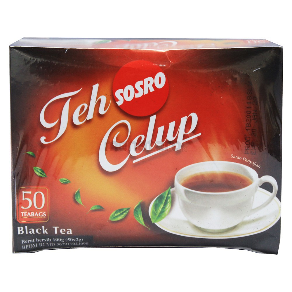 

TEH SOSRO CELUP BLACK TEA ISI 50TEA BAGS