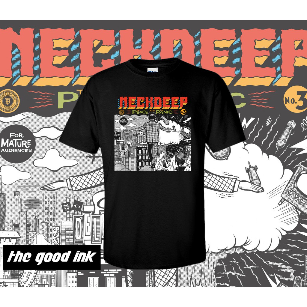 Kaos Neck Deep The Peace And The Panic - Original Gildan T-shirt