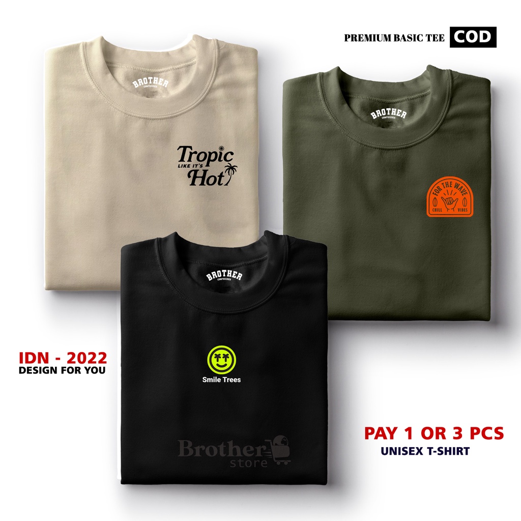 BUY 1 OR 3 PCS ( PROMO COD ) BROTHER STORE / Kaos Distro100% Catoon Combed 30s / ArticelTSF1