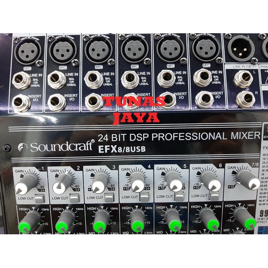 Mixer Soundcraft EFX8/8 MONO plus STEREO