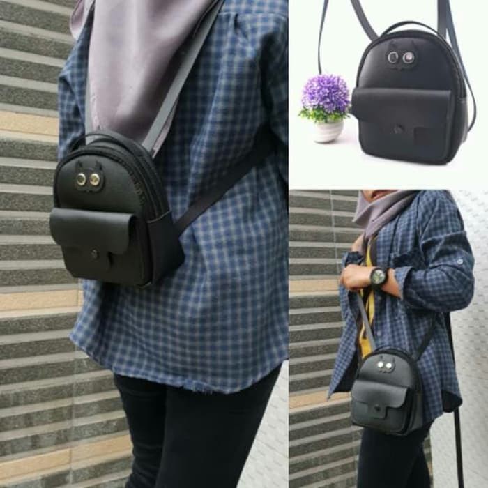 Tas Ransel Fashion Mini JISO Sling Bag Kualitas Import Fashion cewek trendy murah Warna Warni