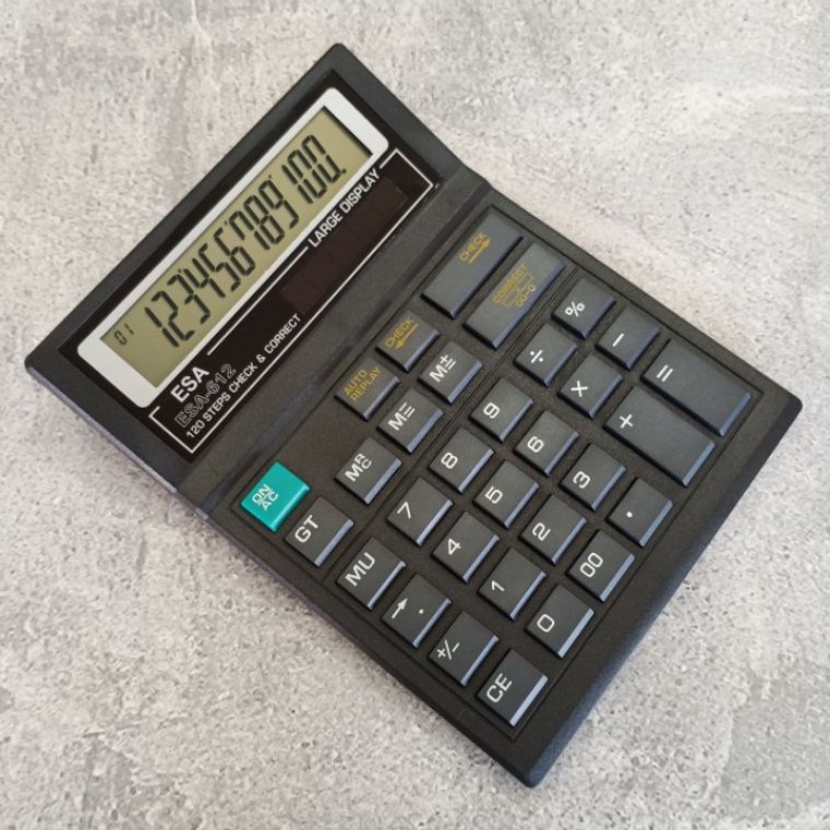 

Kalkulator Dagang Calculator Besar Esa 612 Original Check & Correct Free Baterai