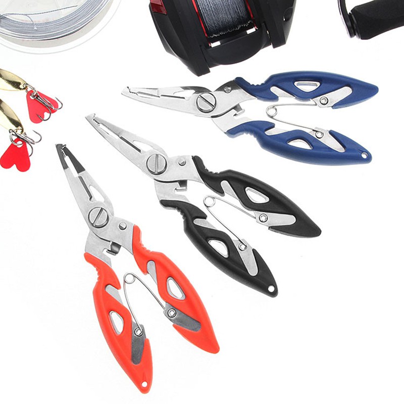 SYFishing 1Pcs Fishing Plier Scissor Braid Line Lure Cutter Kait Remover Tackle Alat Memotong Ikan Menggunakan Penjepit Gunting Tang Memancing