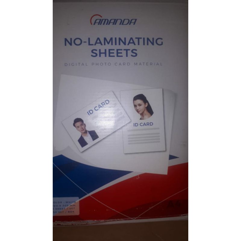 

AMANDA NO-LAMINATING SHEETS | KERTAS FOTO DIGITAL UNTUK ID CARD