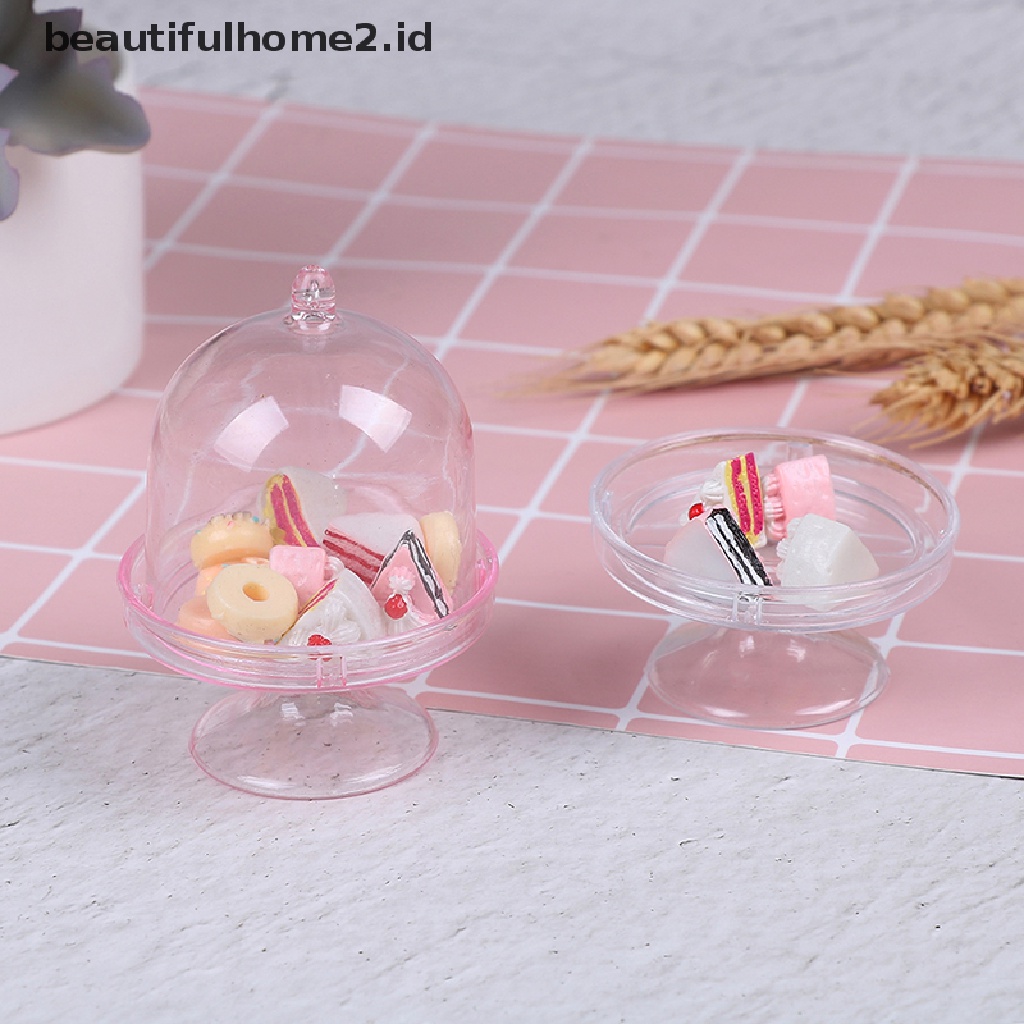 (beautifulhome2.id) Mainan Miniatur Toples Makanan Penutup Skala 1: 12 Untuk Aksesoris Rumah Boneka