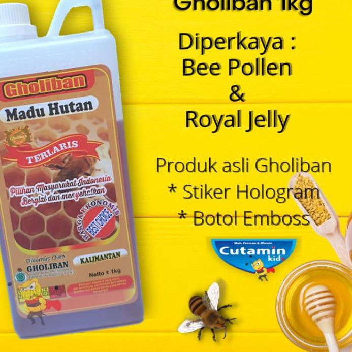 

Terlaris!! MADU HUTAN KALIMANTAN GHOLIBAN 1kg ASLI ( BOTOL EMBOSS )''