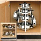 Rak Panci Dapur Holder Organizer - Rak Menata Peralatan Dapur Rak Serbaguna Rak Susun Panci