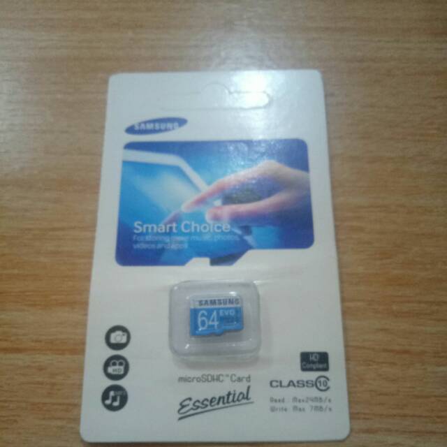 MMC Memori Card samsung EVO 64GB plus adapter