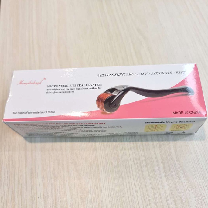 Derma Roller 540 Needles OMHR51BK Skin Face Scar Acne MicroNeedles 1.0mm - Black