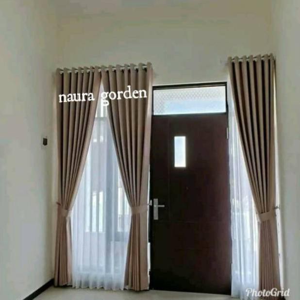 SUPER HOT Gorden Jendela panjang 3 meter 2 meter hordeng jendela minimalis blackout import polos Gor