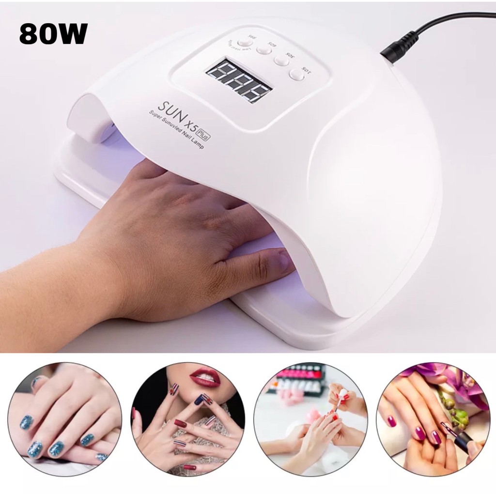 SUN UV X5 PLUS LAMP LED NAIL DRYER SENSOR OTOMATIS