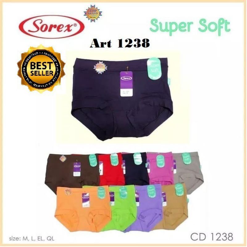 CD CELANA DALAM WANITA SOREX 1238/1239 BAHAN SUPER SOFT