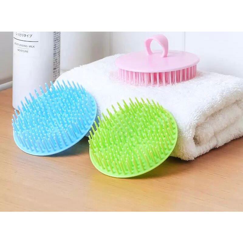 Sisir Keramas Bulat Sisir Sikat Rambut Pijat Head Massage Anti Ketombe-1