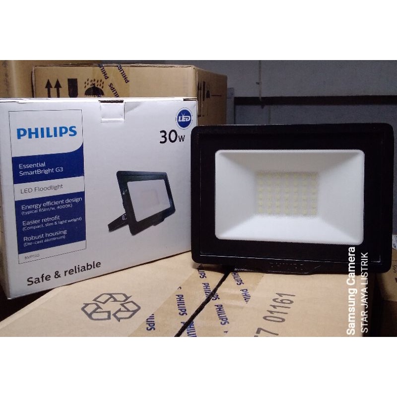 Philips Lampu Sorot Flood Light BVP 150 30 Watt Warna Putih (6500K) &amp; Kuning (3000K)