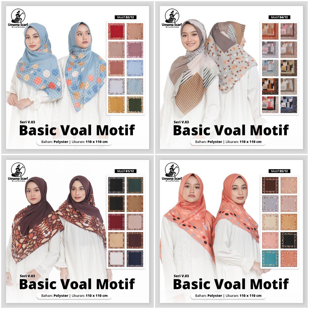 AV - JILBAB SEGI EMPAT MOTIF PREMIUM / KERUDUNG MOTIF RANDOM