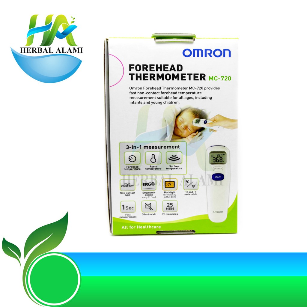 OMRON Forehead Thermometer MC 720 - Thermometer Omron