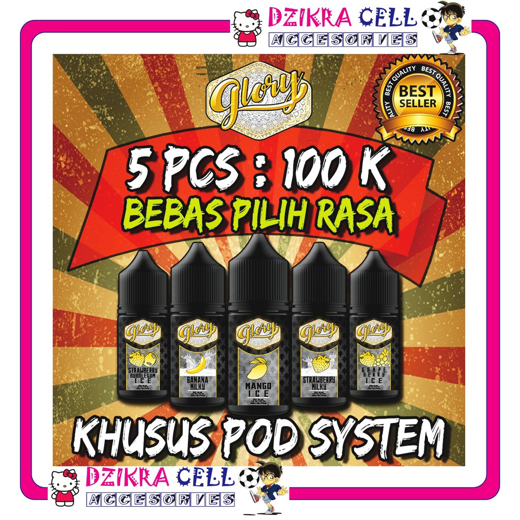 Liquid Glory 30ml Khusus Pod System Liquit Likuid Shopee Indonesia