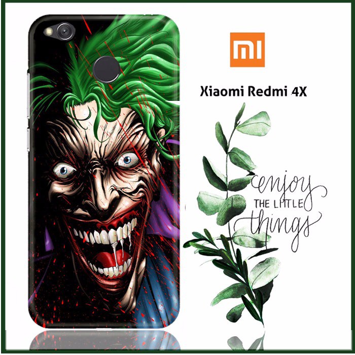 Joker Face Cartoon Z1273 Xiaomi Redmi 4X Full Print 3D Case