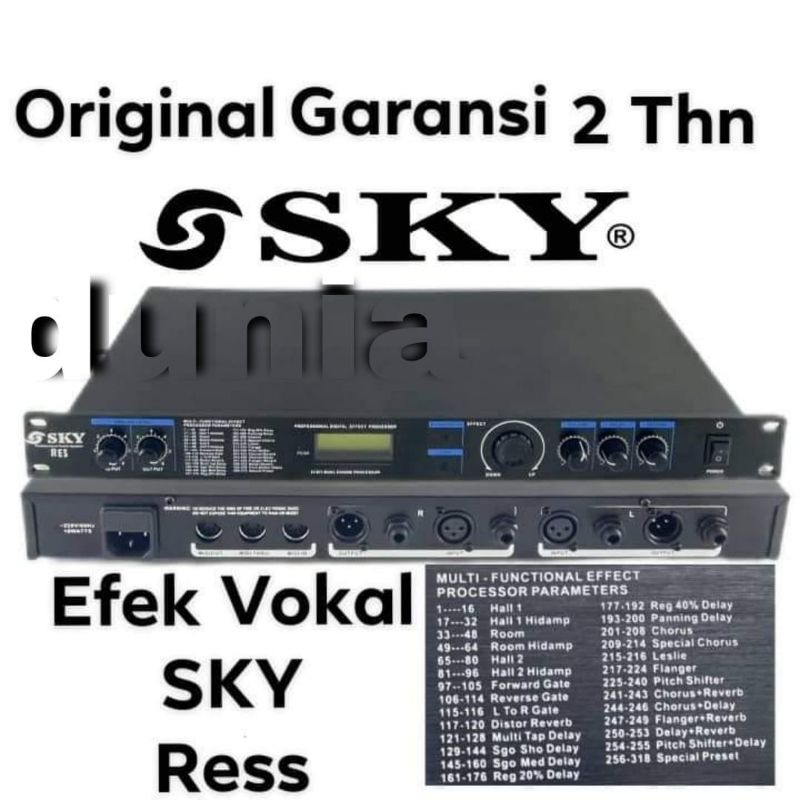 effect Vocal efek vokal audio sound sky 256 DSP garansi 2 tahun