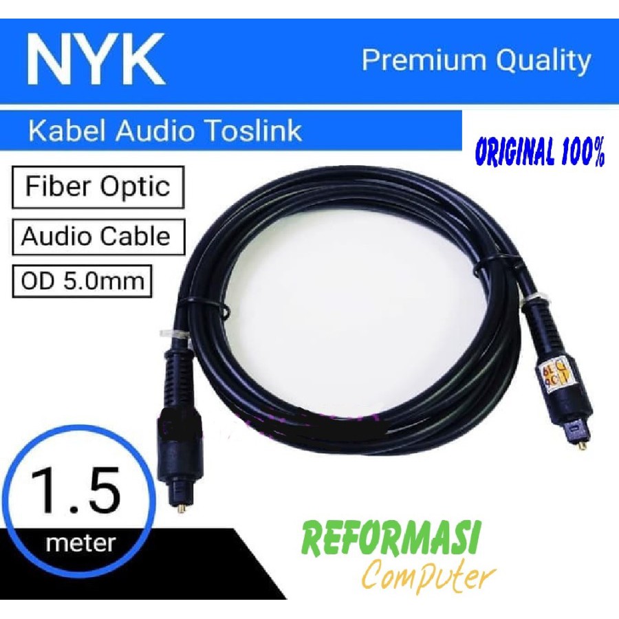 Kabel Audio Digital Optic Toslink 1.5m NYK