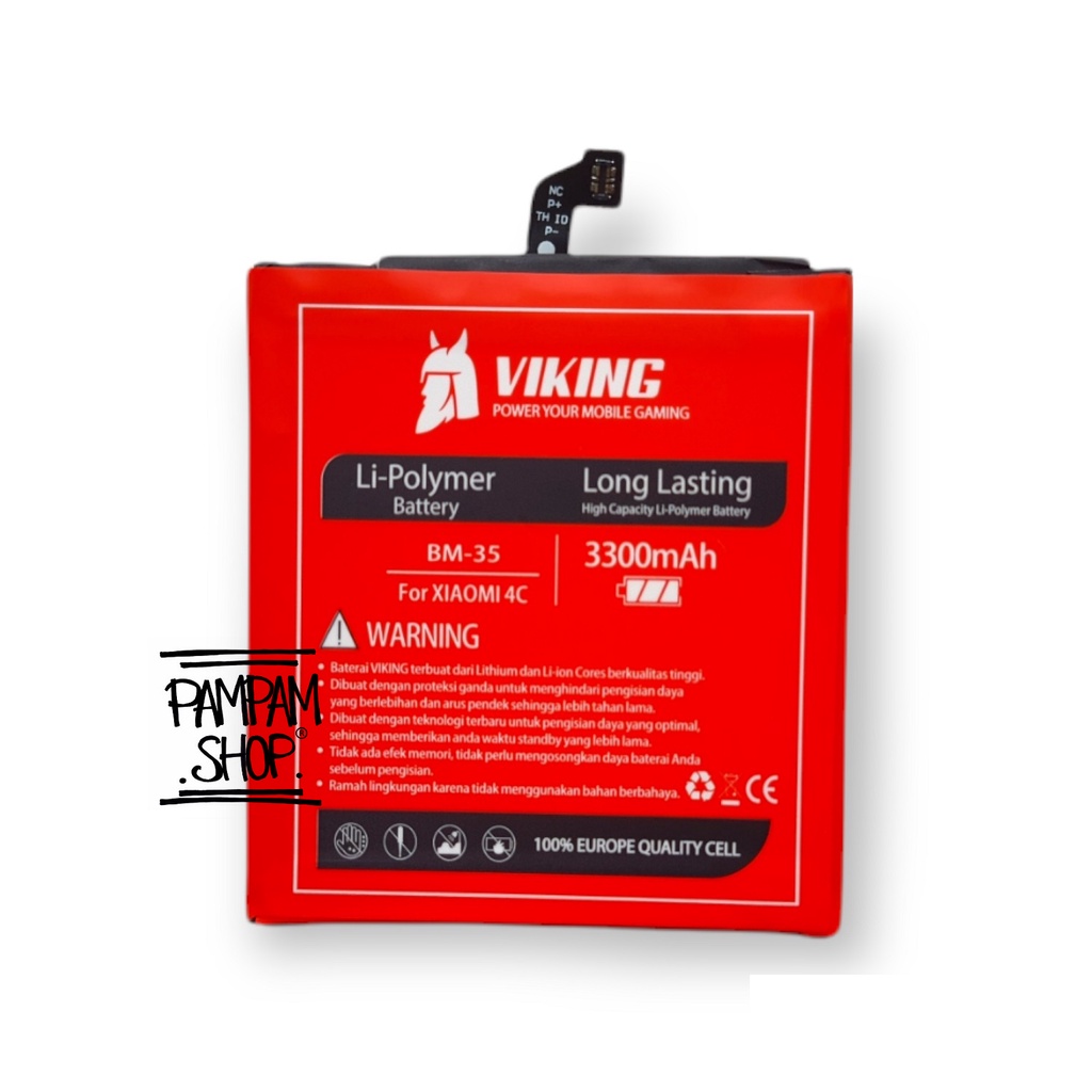 Baterai VIKING Double Power Original XiaoMi BM35 Mi4C Batre Batrai Battery Xiao Mi 4C BM 35 Ori HP