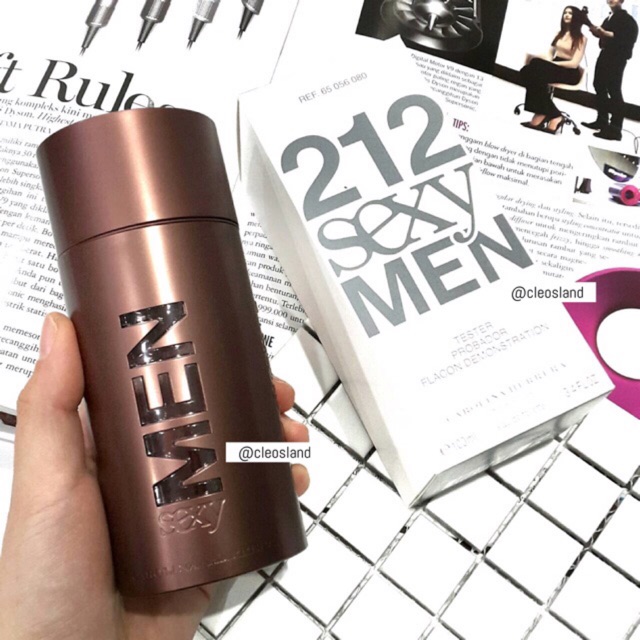 Parfum Original Tester Carolina Herrera 212 Sexy Men 212 100ml