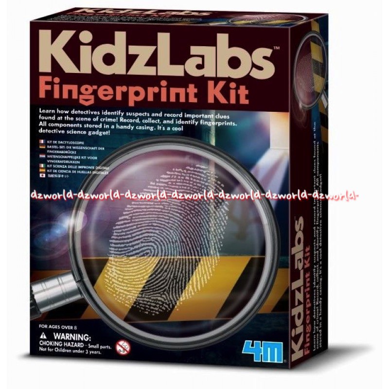 Kidzlabs Fingerprint Kit mainan anak untuk mengumpulkan sidik jari lengkap dengan petunjuk praktis