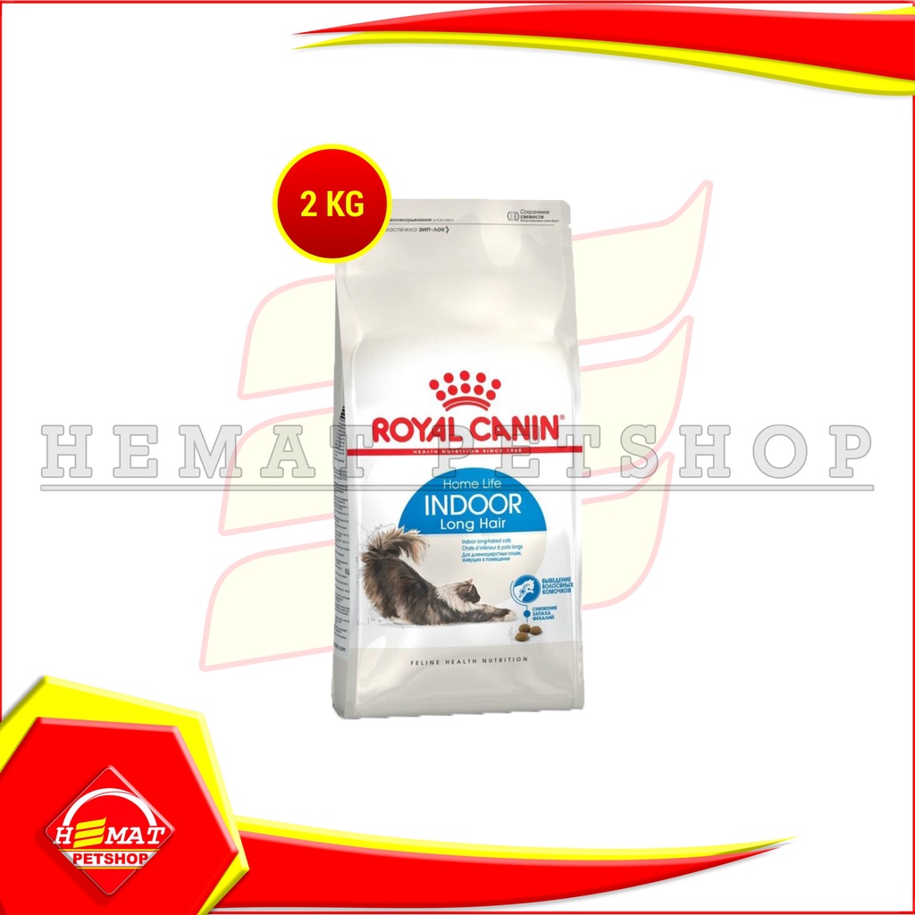 Makanan Kucing RC Food Royal Canin Indoor Cat Long Hair 2 Kg