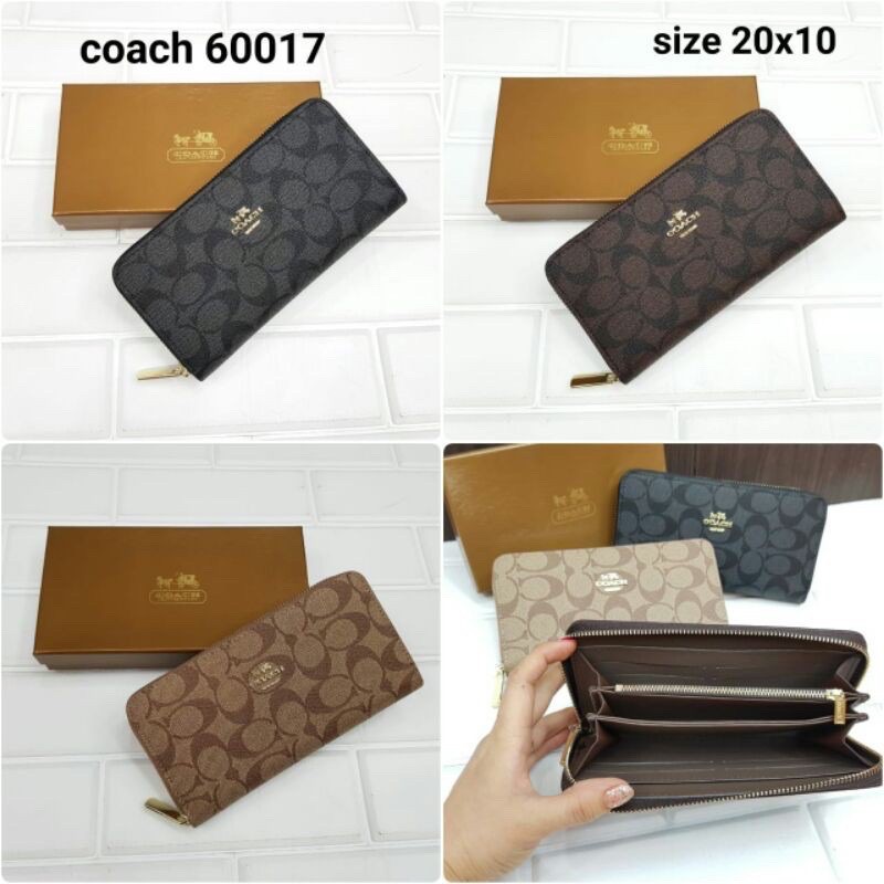 Dompet lipat panjang motif coach super premium