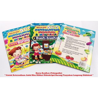 Buku Aktivitas Belajar Anak Menggunting Menempel Mewarnai