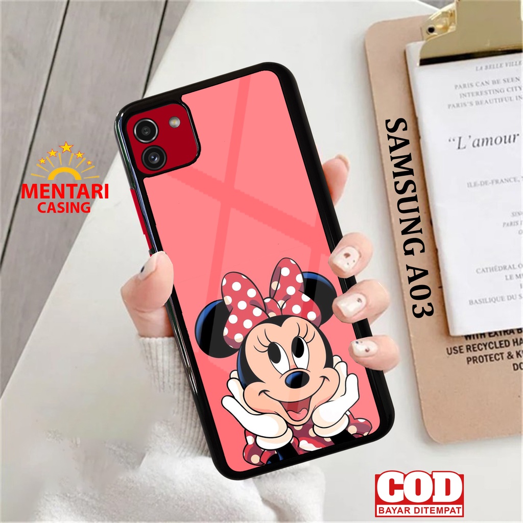 Case SAMSUNG A03 CASING SAMSUNG A03 [ MINNIE ] Mentari casing case hp kondom hp case custom case cas