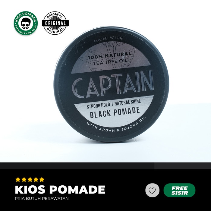 Pomade Waterbased Captain Black Pomade - Penghitam Rambut Uban