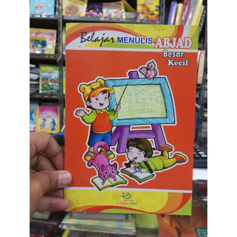 Belajar menulis huruf abjad besar dan kecil