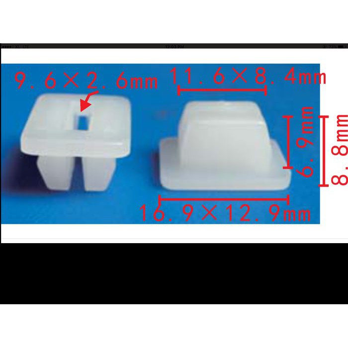 Kancing Mobil Klip Dudukan Baut Honda