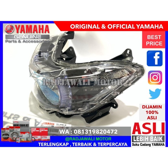 OTOMOTIF AKSESORIS MOTOR RJ1101 REFLEKTOR LAMPU DEPAN XEON GT 125 ASLI
