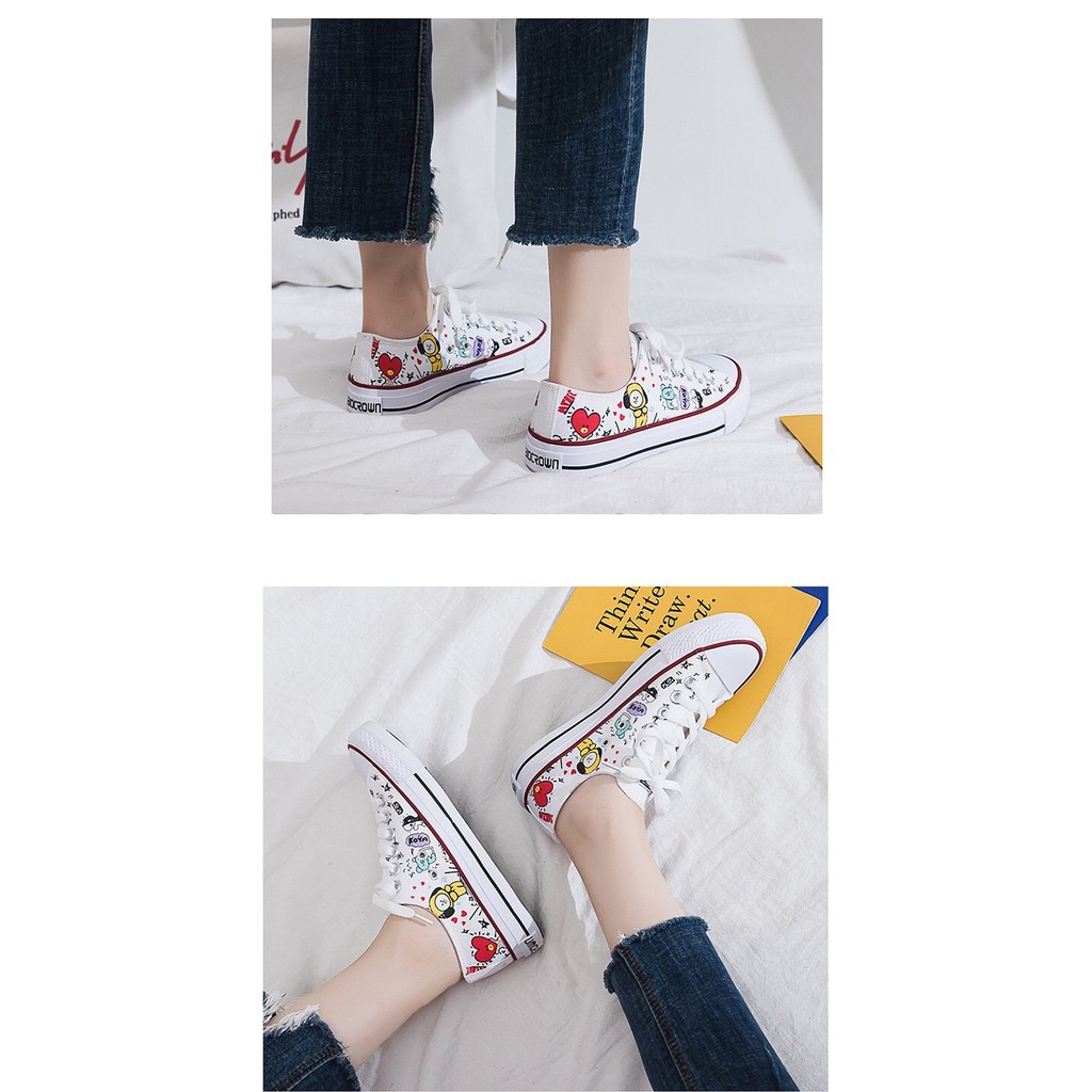 [BS] BISA COD KPOP Sepatu BTS BT21 Canvas Sneakers / Sepatu - KP204