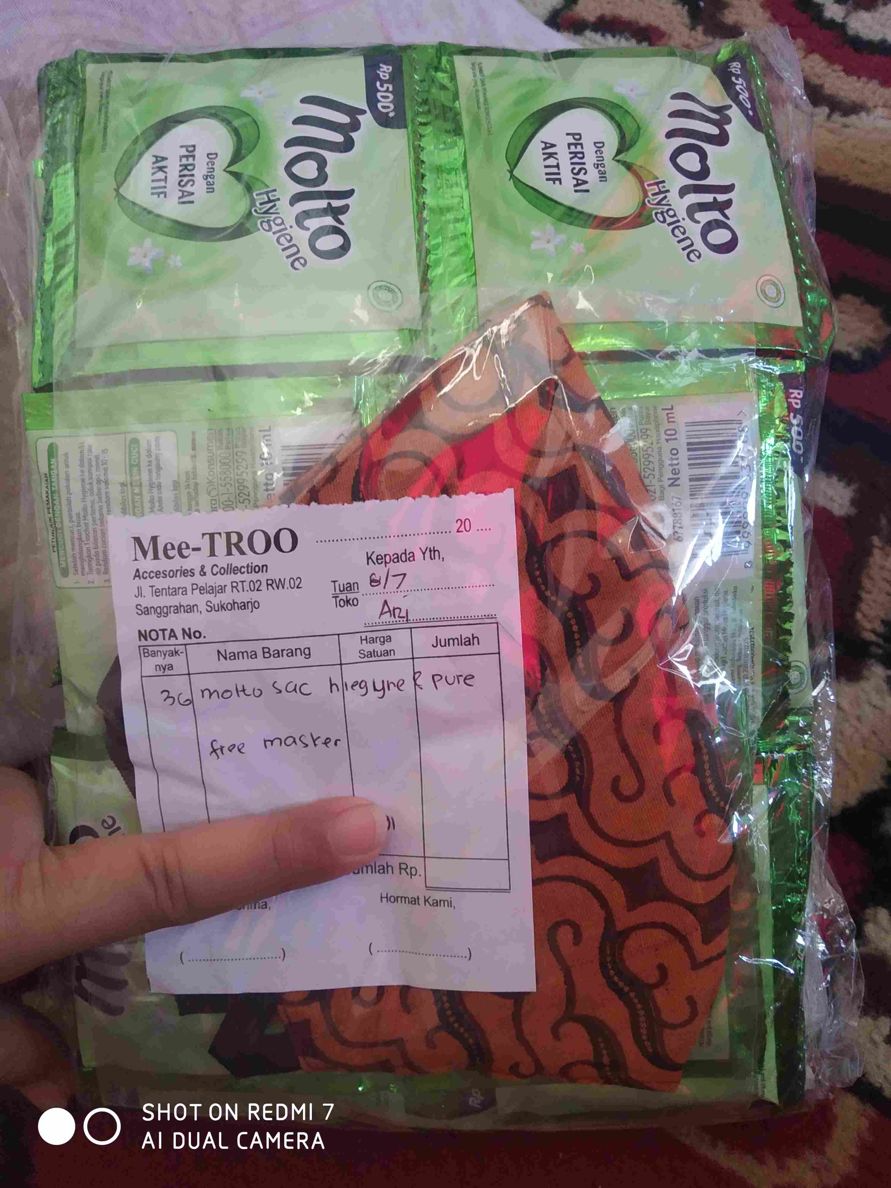 Minim 6 Molto Sachet 20ml Aneka Varian