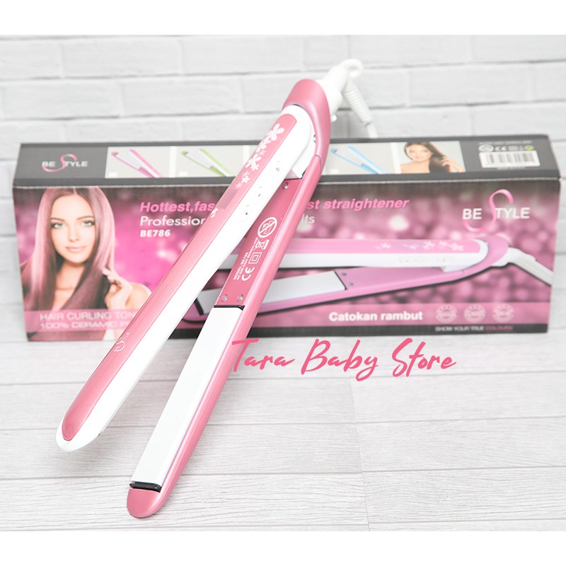 Catokan Rambut Bestyle Be 786 Original Terbaru Salon Profesional Digital-Pink