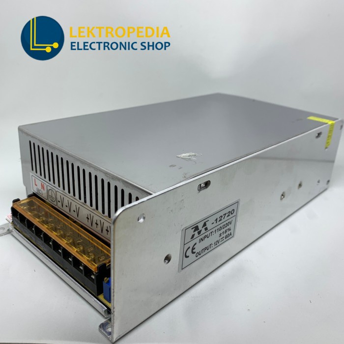 Adaptor Power Supply 12V 60A Ram Besi Jaring 12volt 12 v volt 60ampere 60 a ampere