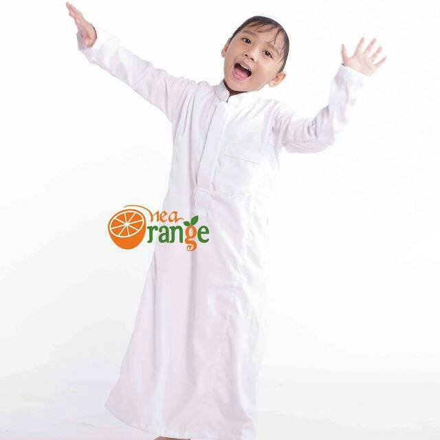 Gamis anak laki-laki putih