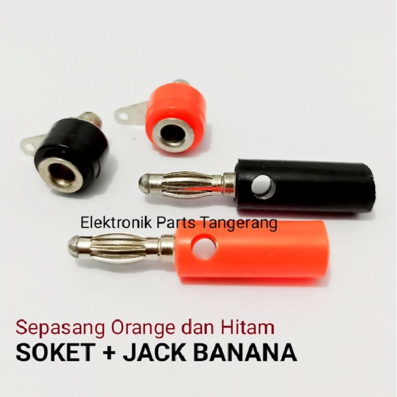 SOKET DAN JACK BANANA SEPASANG SOKET BANANA JACK BANANA