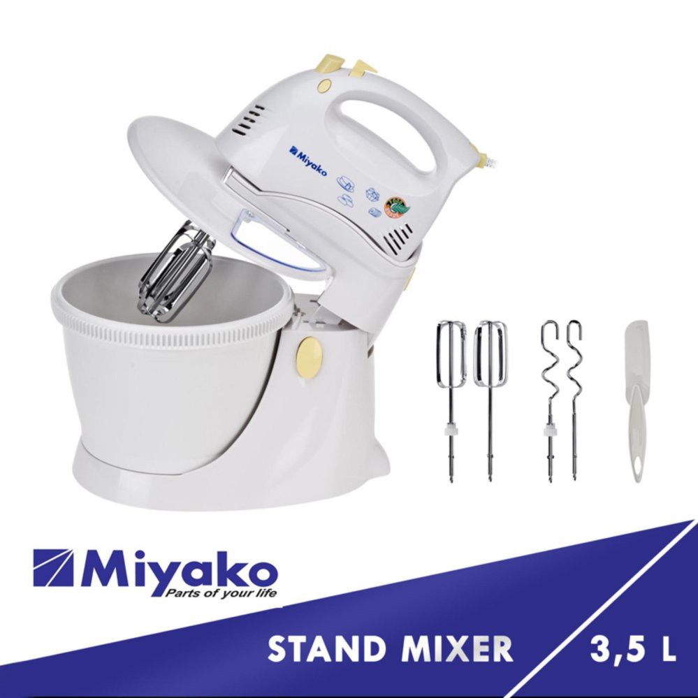 STAND MIXER MIYAKO SM-625 / sm625 putih ORI GARANSI RESMI