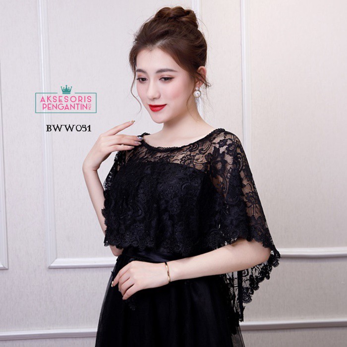 [TOKO TERPERCAYA] LACE BOLERO BRUKAT AKSESORIS PESTA WEDDING WANITA KOREA BWW051