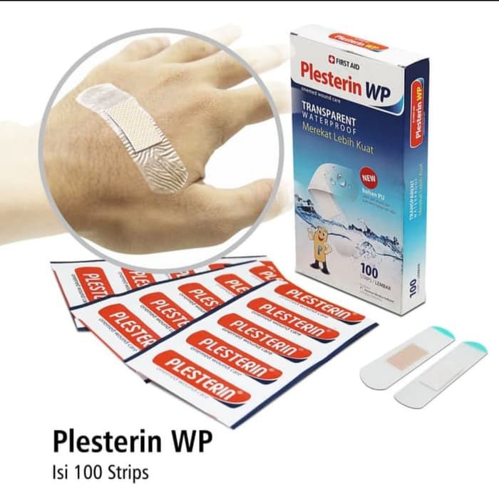 Plesterin WP OneMed Plester Luka Transparan Anti Air box isi 100pcs